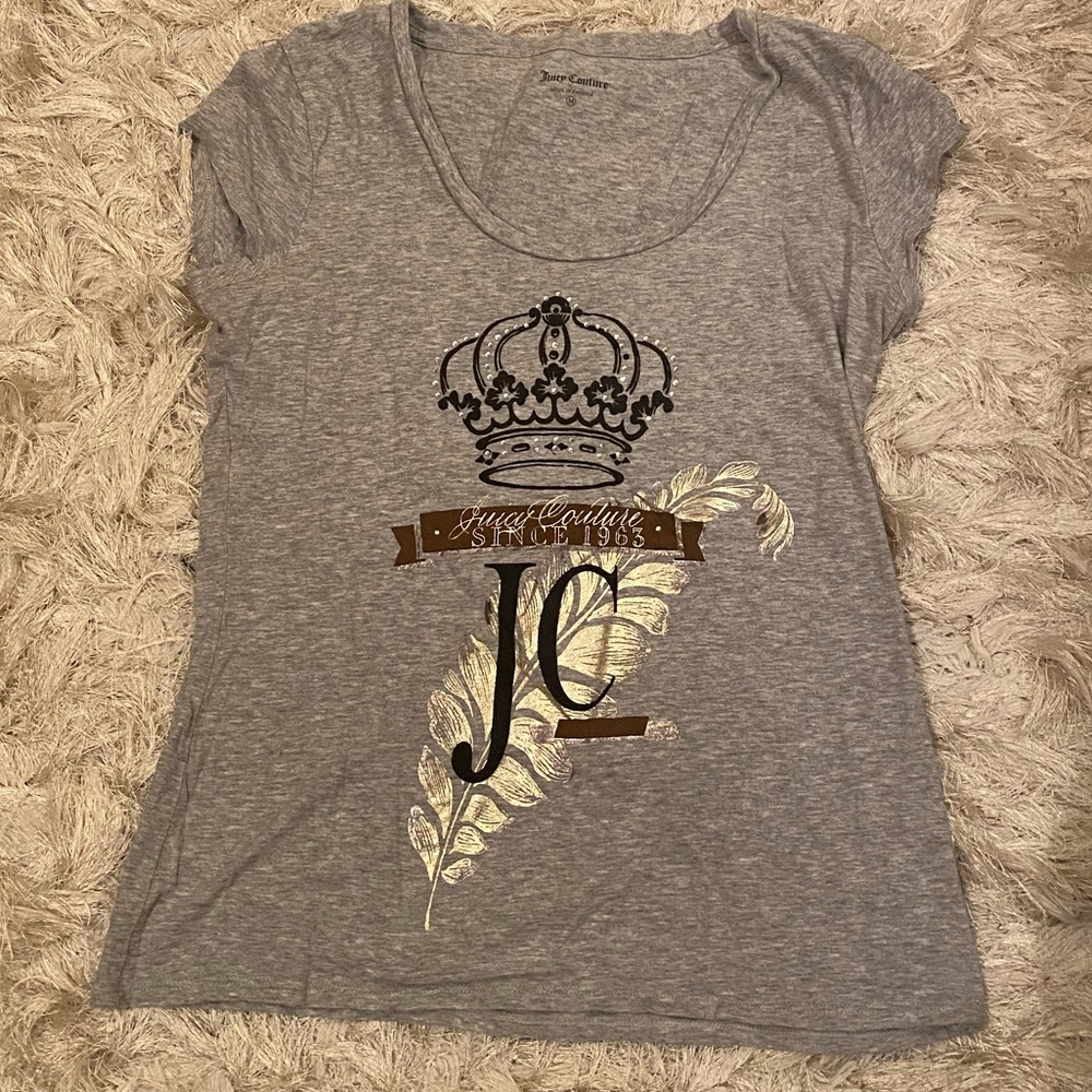 JUICY COUTURE grey tshirt